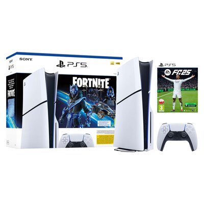 Konsola SONY PlayStation 5 Slim Fortnite Cobalt - Zestaw Startowy + EA SPORTS FC 25 Gra PS5