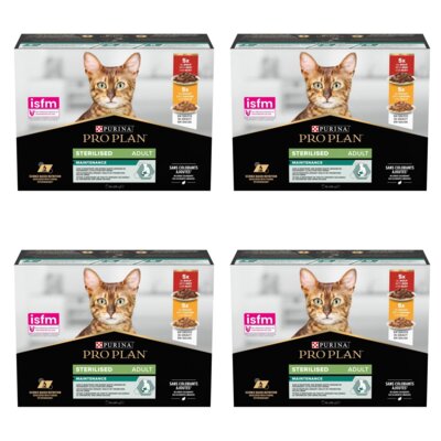 Karma dla kota PURINA Pro Plan Sterilised Wołowina i kurczak Multipack 40 x 85 g