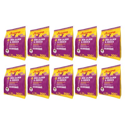 Karma dla psa JOSERA Mini Łosoś z kurczakiem 10 x 900 g