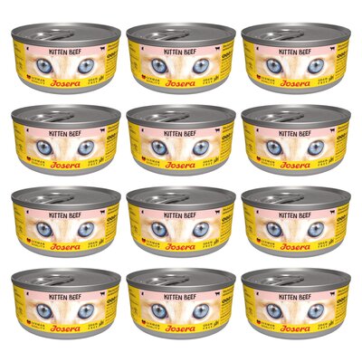 Karma dla kota JOSERA Kitten Wołowina 12 x 85 g