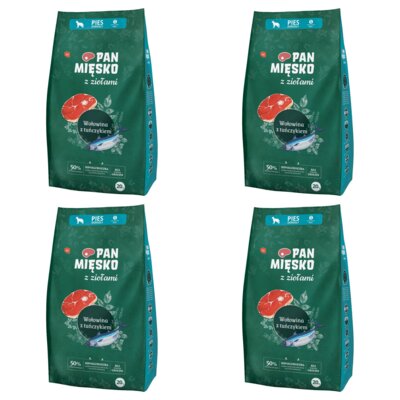 Karma dla psa PAN MIĘSKO Wołowina z tuńczykiem i ziołami S 4 x 20 kg