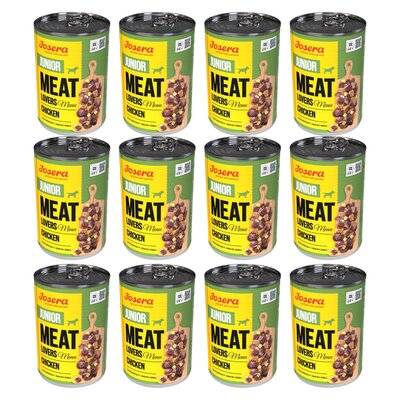 Karma dla psa JOSERA Meat Lovers Junior Menu Kurczak 12 x 400 g
