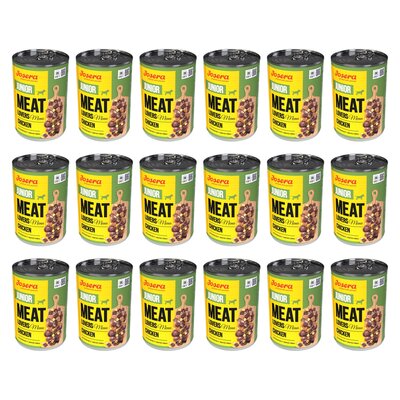 Karma dla psa JOSERA Meat Lovers Junior Menu Kurczak 18 x 400 g