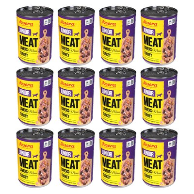 Karma dla psa JOSERA Meat Lovers Junior Menu Turkey 12 x 400 g