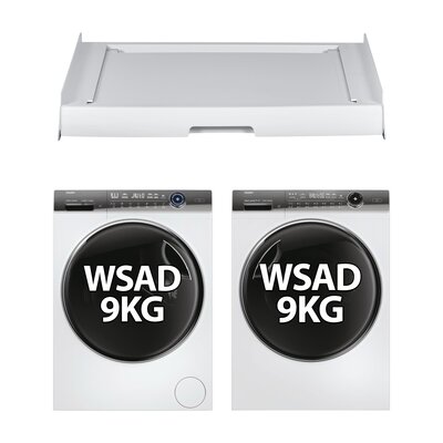 Pralka HAIER I-Pro 7 Plus HW90-B14979EU1 9kg 1400 obr A + Suszarka HAIER HD90-A3Q979U1 + Łącznik HAIER HASTKU10