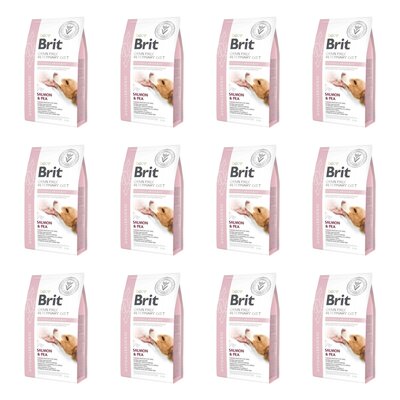 Karma dla psa BRIT Grain Free Veterinary Diets Dog Hypoallergenic Łosoś z groszkiem 12 x 2 kg