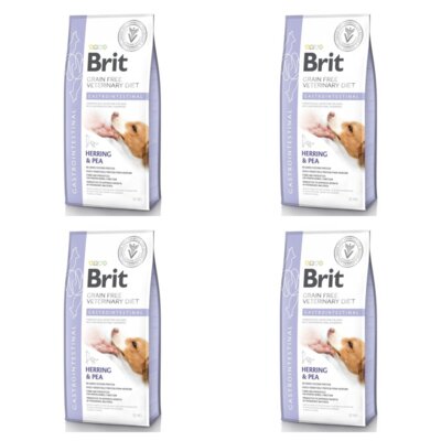 Karma dla psa BRIT Grain Free Veterinary Diets Dog Gastrointestinal Śledź z groszkiem 4 x 12 kg