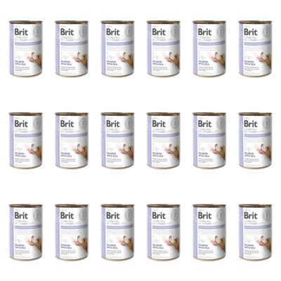 Karma dla psa BRIT Grain Free Veterinary Diets Dog Gastrointestinal Łosoś z groszkiem 18 x 400 g