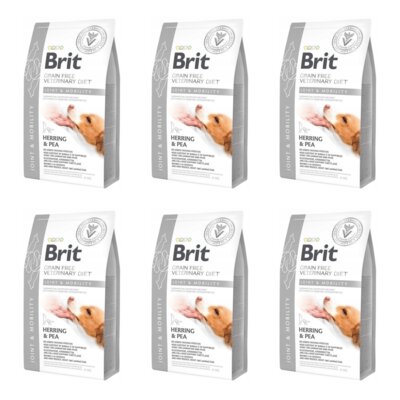 Karma dla psa BRIT Grain Free Veterinary Joint & Mobility Śledź i groszek 6 x 2 kg