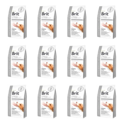 Karma dla psa BRIT Grain Free Veterinary Joint & Mobility Śledź i groszek 12 x 2 kg