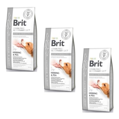 Karma dla psa BRIT Grain Free Veterinary Joint & Mobility Śledź i groszek 3 x 12 kg