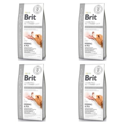 Karma dla psa BRIT Grain Free Veterinary Joint & Mobility Śledź i groszek 4 x 12 kg