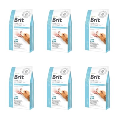 Karma dla psa BRIT Grain Free Veterinary Joint & Mobility Obesity Jagnięcina i groszek 6 x 2 kg
