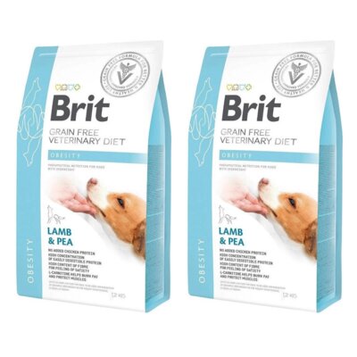 Karma dla psa BRIT Grain Free Veterinary Joint & Mobility Obesity Jagnięcina i groszek 2 x 12 kg