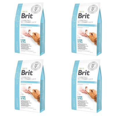 Karma dla psa BRIT Grain Free Veterinary Joint & Mobility Obesity Jagnięcina i groszek 4 x 12 kg