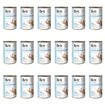 Karma dla psa BRIT Grain Free Veterinary Diets Dog Can Obesity Jagnięcina z groszkiem 18 x 400 g