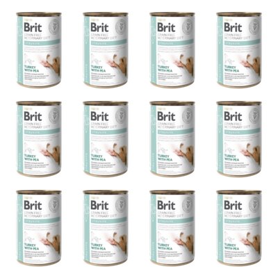 Karma dla psów BRIT Veterinary Diets Dog Struvite Indyk z groszkiem 12 x 400 g