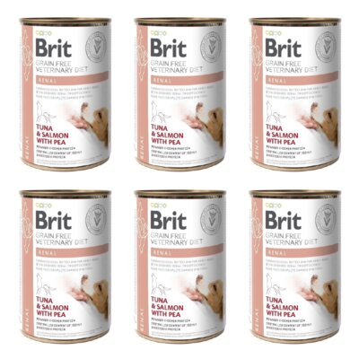 Karma dla psa BRIT Grain Free Veterinary Diets Dog Can Renal Tuńczyk z łososiem 6 x 400 g