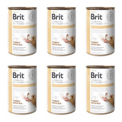 Karma dla psa BRIT Veterinary Dog Hepatic 6 x 400 g