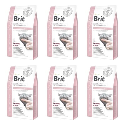 Karma dla kota BRIT Grain Free Veterinary Diets Cat Hypoallergenic 6 x 2 kg