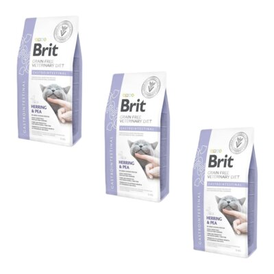 Karma dla kota BRIT Grain Free Veterinary Diets Cat Gastrointestinal 3 x 5 kg