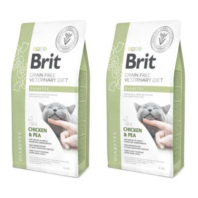 Karma dla kota BRIT Grain Free Veterinary Diets Cat Diabetes 2 x 5 kg