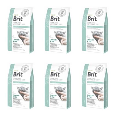 Karma dla kota BRIT Grain Free Veterinary Diets Cat Struvite 6 x 2 kg
