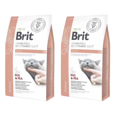 Karma dla kota BRIT Grain Free Veterinary Diets Cat Renal 2 x 5 kg