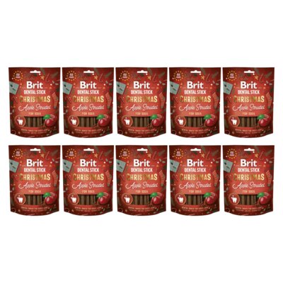 Przysmak dla psa BRIT Christmas Dog Dental Snack 10 x 250 g