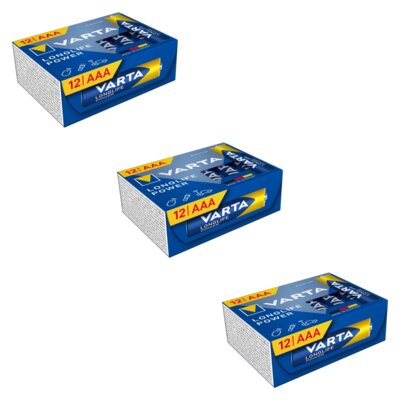 Baterie AAA LR3 VARTA Longlife Power (36 szt.)