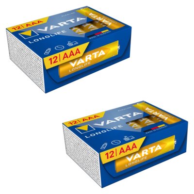 Baterie AAA LR03 VARTA Longlife (24 szt.)