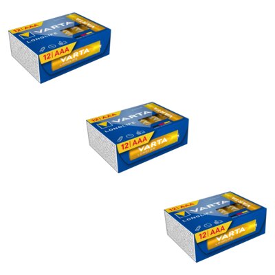 Baterie AAA LR03 VARTA Longlife (36 szt.)