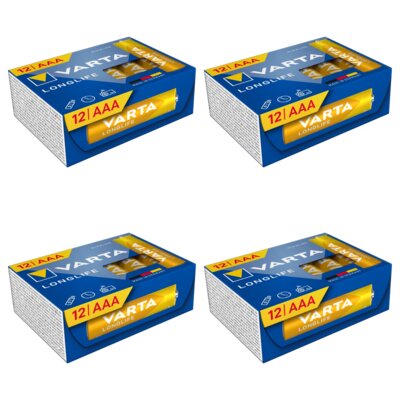 Baterie AAA LR03 VARTA Longlife (48 szt.)