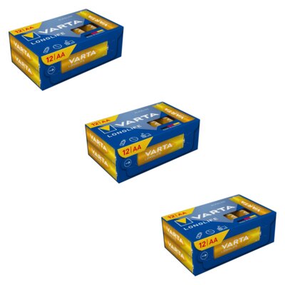 Baterie AA LR6 VARTA Longlife (36 szt.)
