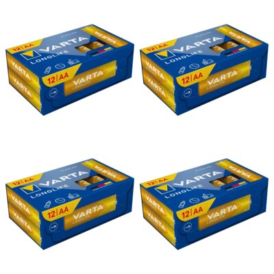 Baterie AA LR6 VARTA Longlife (48 szt.)