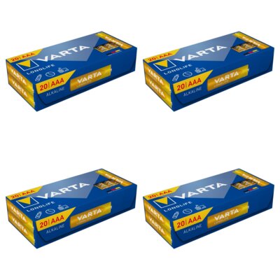 Baterie AAA LR03 VARTA Longlife (80 szt.)