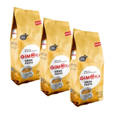 Kawa ziarnista GIMOKA Gran Festa 3 x 1 kg