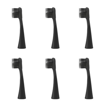 Oryginalna końcówka szczoteczki BURST Pro Brush Czarny (6 szt.) (Super miękkie włosie)
