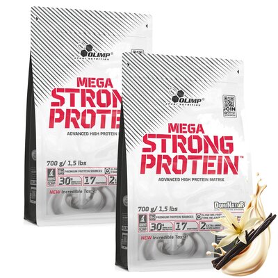 Odżywka białkowa OLIMP Mega Strong Protein Waniliowy 2 x 700 g