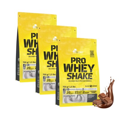 Odżywka białkowa OLIMP Pro Whey Shake Czekoladowy (3 x 700 g)