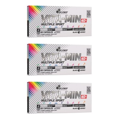 Kompleks witamin i minerałów OLIMP Vita-Min Multiple Sport 40+ (3 x 60 kapsułek)