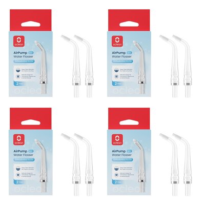 Oryginalna końcówka do irygatora OCLEAN A10 (8 szt.) (Dokładna higiena jamy ustnej)