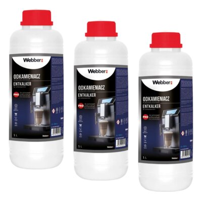 Odkamieniacz do ekspresu WEBBER 3 x 1000 ml