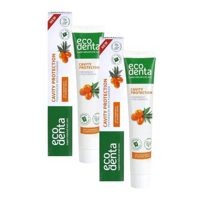 Pasta do zębów ECODENTA Rokitnikowa przeciw próchnicy 75 ml 2 szt.