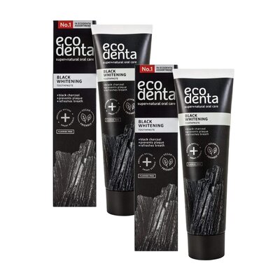 Pasta do zębów ECODENTA Black Line 100 ml 2 szt.