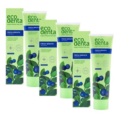 Pasta do zębów ECODENTA Green Line Fresh Breath 100 ml 3 szt.