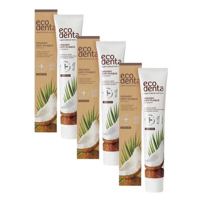 Pasta do zębów ECODENTA Organic Anti-Plaque 75 ml 3 szt.