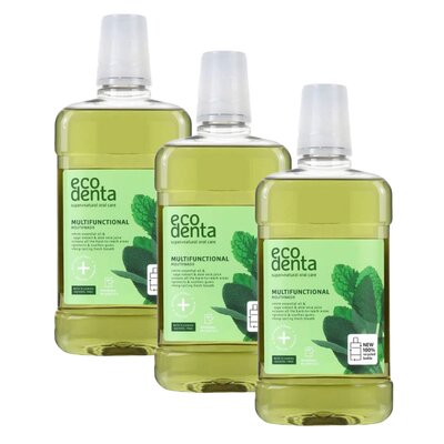 Płyn do płukania jamy ustnej ECODENTA Green Line 3 x 500 ml