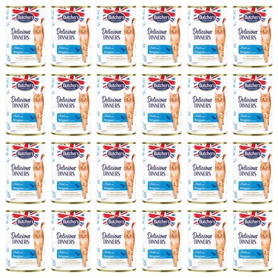 Karma dla kota BUTCHER'S Delicious Dinners kawałki z pstrągiem w galaretce 24 x 400 g