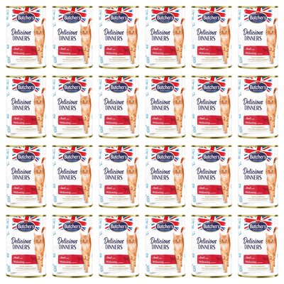 Karma dla kota BUTCHER'S Delicious Dinners kawałki z wołowiną w galaretce 24 x 400 g